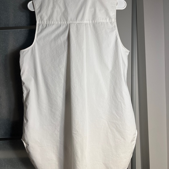 Athleta Uptown Shell White Sleeveless Commute Tank Top Zip Front 

Size L - Picture 6 of 9